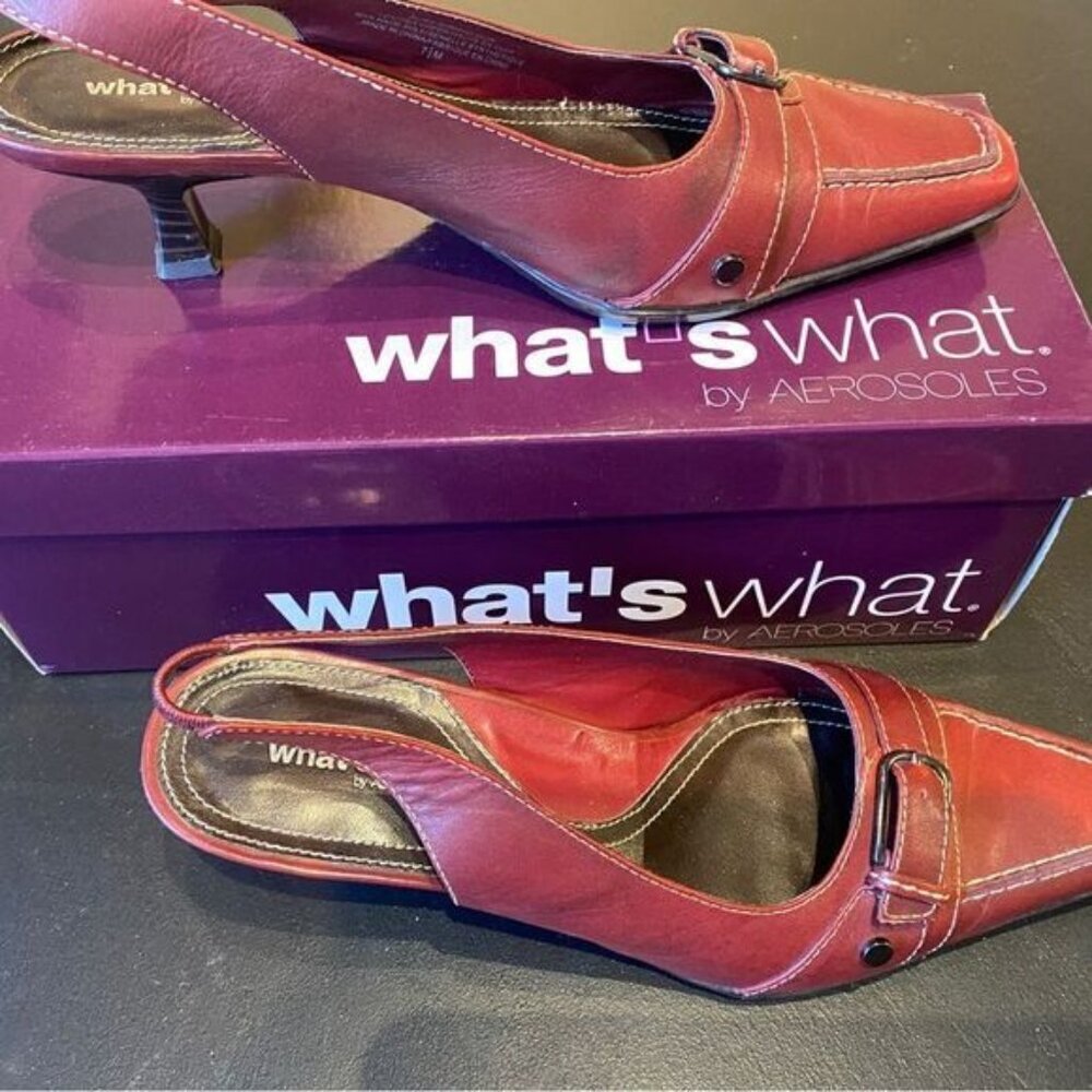 Womens Whats what heels by Aerosolescolour scarlet size 7.5